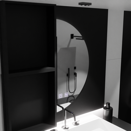 LED Mirror LED SEMILUNA 50x100cm - τοξοειδές σύστημα αφής άγνωστη απενεργοποίηση