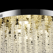 Crystal LED Chandelier LLC215/400WH Στρογγυλός, 22W, Δροσερό/Ζεστό/Ουδέτερο φως, Κρύσταλλο, Χρυσό
