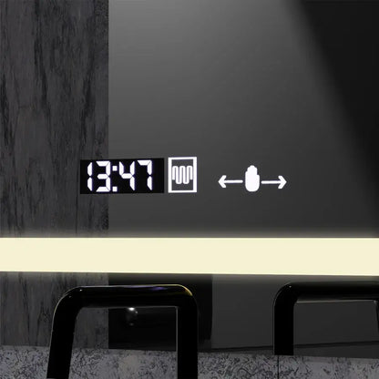 Mirror LED ορθογώνιο 80x60cm Ορισμός Motionglow Marcello Αποσυναρμολόγηση του συστήματος απόψυξης ρολογιού