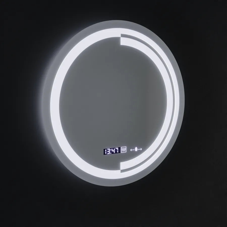 60cm στρογγυλό LED Mirror Motion Glow Sensor Consuel Marcellow Dimable Clock Discosting System