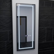 Mirror LED Rectangula 60x150cm Bianca Αισθητήρας ραντάρ Marcello Ρολόι και θερμόμετρο Dimable