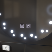 LED Touch Ivory Mirror System System 70x70cm