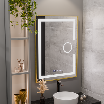Mirror LED ορθογώνιο 50x70cm Eclat Motionglow Marcello Disputs & Termeter Luba Cosmetica Dimabil