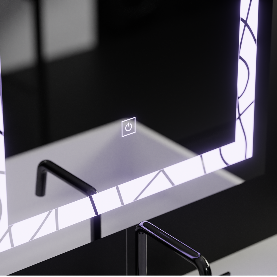 Mirror LED ορθογώνιο πλαίσιο 60x80cm Deco Basic Touch