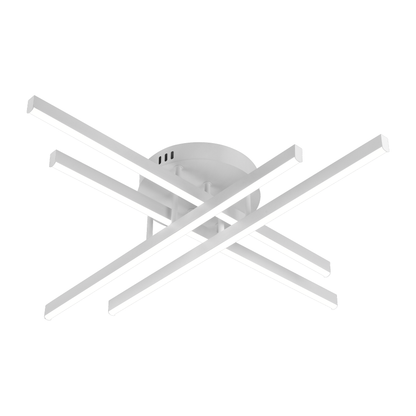 Πολυέλαιος LED τηλεχειριστηρίου GIO, 54W, 4 στοιχείων, κρύο/ψυχρό/ουδέτερο φως, ρυθμιζόμενο, λευκό