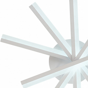 Πολυέλαιος LED με τηλεχειριστήριο ZOE, 67W, Κρύο/Ζεστό/Ουδέτερο φως, Ρυθμιζόμενο, Λευκό