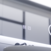 Ορθογώνιος καθρέφτης LED, 80x60cm, Piano Touch, Demist System, Dimmable, Cold Light 6000K