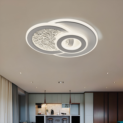 LED LED kompacic rondos, 36W, 3 κύκλοι, κρύο/ζεστό/ουδέτερο φως, λευκό