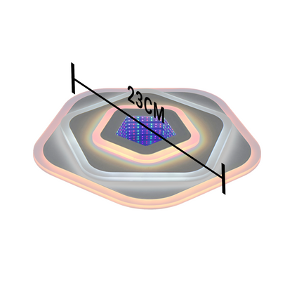 Πολυέλαιος LED NEXA 3D 40W, Διάμετρος 23cm, Κρύο/Ζεστό/Ουδέτερο φως, Λευκό