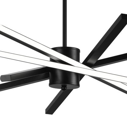 Πολυέλαιος LED με Τηλεχειριστήριο LT176/5BK, 69W, 5 Στοιχεία, Κρύο/Ζεστό/Ουδέτερο φως, Ρυθμιζόμενο, Μαύρο, Ρυθμιζόμενο ύψος