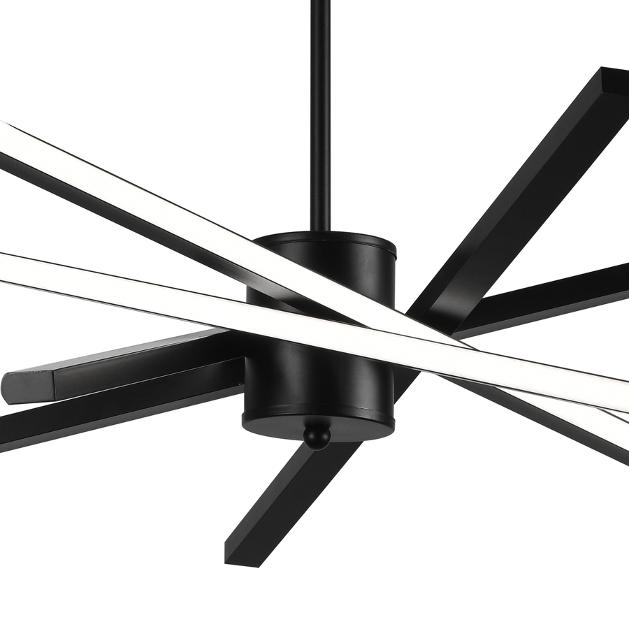 Πολυέλαιος LED με Τηλεχειριστήριο LT176/5BK, 69W, 5 Στοιχεία, Κρύο/Ζεστό/Ουδέτερο φως, Ρυθμιζόμενο, Μαύρο, Ρυθμιζόμενο ύψος