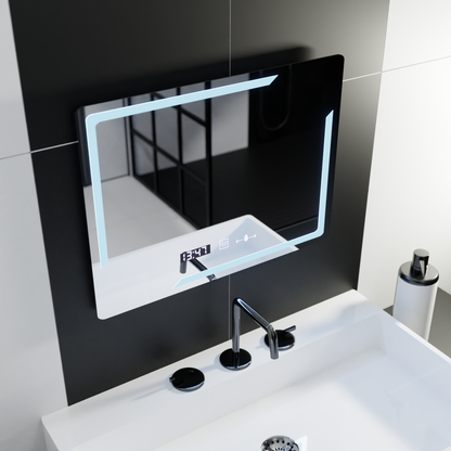 Mirror LED ορθογώνιο 80x60cm Rayonnement Motionglow Marcelow System Disability & Daim Thermometer