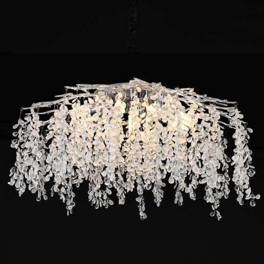 Crystal Candelabra WILLOW, 9x E14, Διάμετρος 50cm, Chrome Crystal Candelabra Προεπιλεγμένος τίτλος Alessandro Design