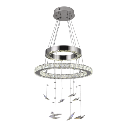 Lulus LED Crystal με το τηλεχειριστήριο Silver Latifah 118W
