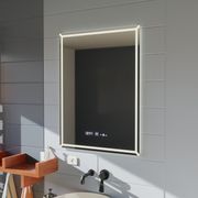 Ορθογώνιος καθρέφτης LED, 80x60cm, VillayTouch Marcello, Σύστημα Demister, Dimmable