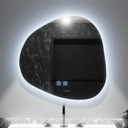 Καθρέφτης LED οργανικός 60x60cm, Duna Touch, Σύστημα Demister, Dimmable