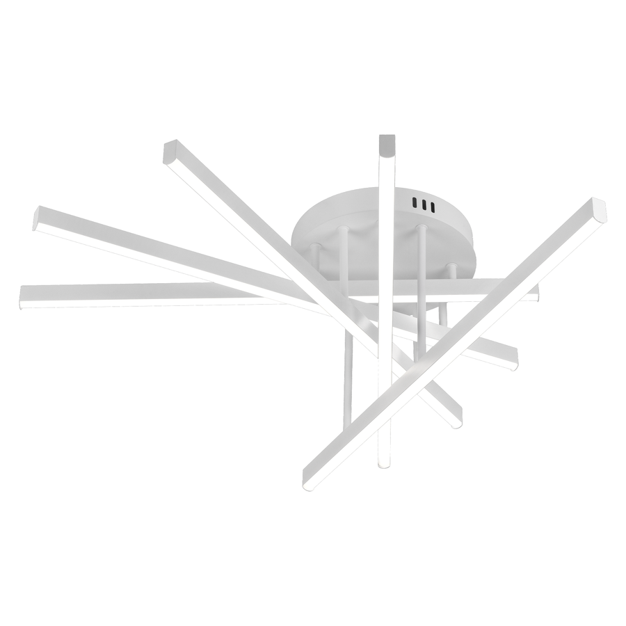 Πολυέλαιος LED τηλεχειριστηρίου GIO, 65W, 5 στοιχείων, κρύο/ψυχρό/ουδέτερο φως, ρυθμιζόμενο, λευκό