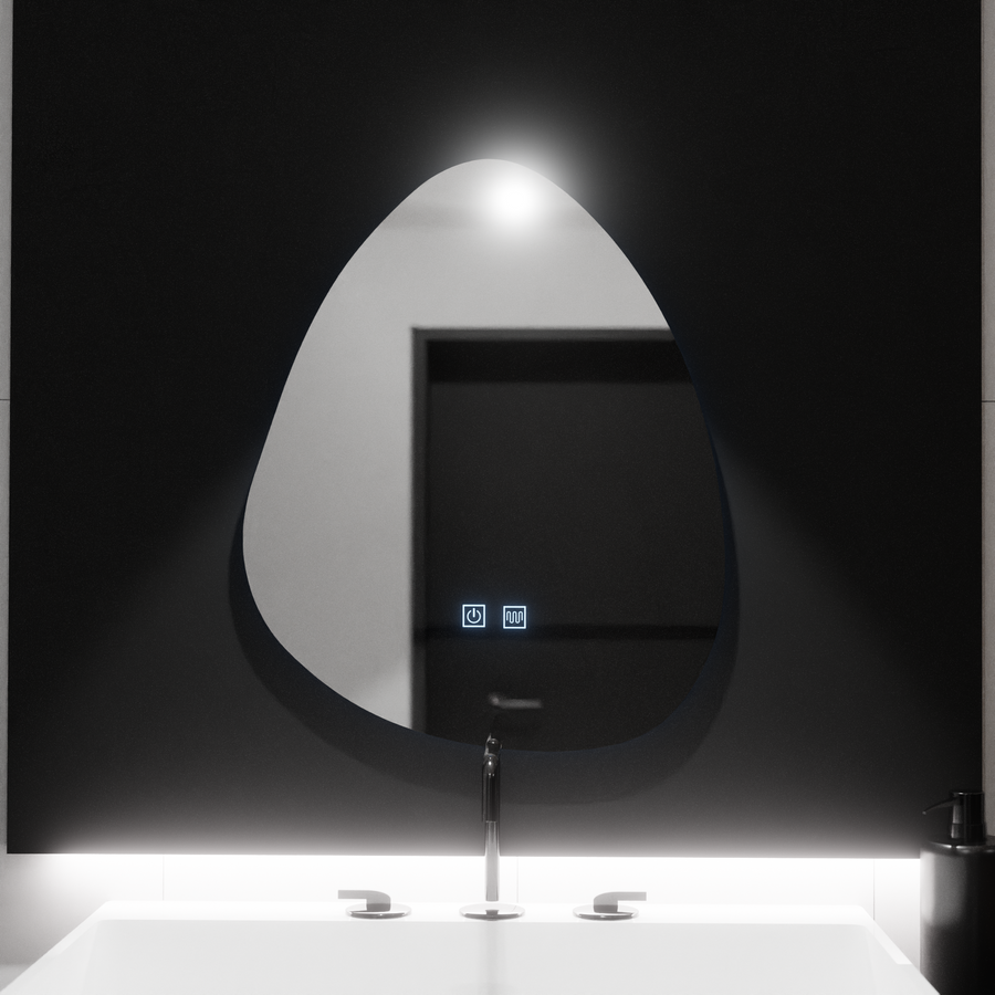 Οργανικός καθρέφτης LED 80x60cm - Fluido Touch Deframe Dimable System
