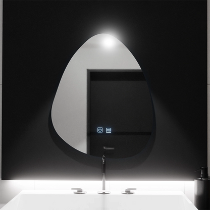 Οργανικός καθρέφτης LED 80x60cm, Fluido Touch, Σύστημα Demister, Dimmable