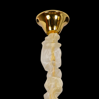 Πολυέλαιος Crystal Windsor Elegance 6x E14, διάμετρος 49cm, γυαλιστερό χρυσό, ρυθμιζόμενο ύψος