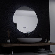 60cm στρογγυλό καθρέφτη Serenite Motionglow Marcellow Dimable Clock Disrosting System