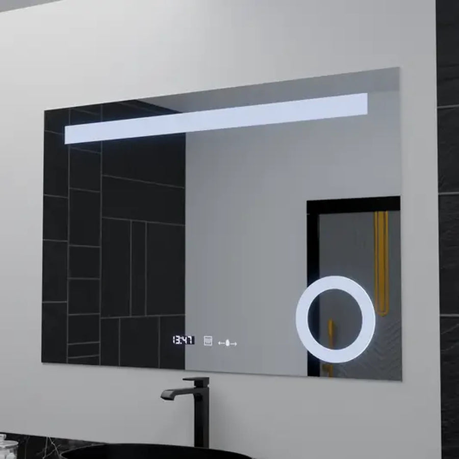 Mirror LED ορθογώνιο 100x75cm Absolu Motionglow Marcello Αποστολής Σύστημα απόρριψης ρολογιού