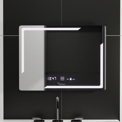 Mirror LED ορθογώνιο 80x60cm Rayonnement Motionglow Marcelow System Disability & Daim Thermometer