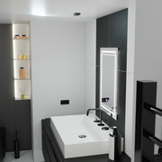 Mirror LED ορθογώνιο σύστημα 50x70cm Touch Koven Koven Disabling System