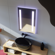 Ορθογώνιος καθρέφτης LED, 50x70cm, C206S/50X70 Touch, Demister System, Dimmable