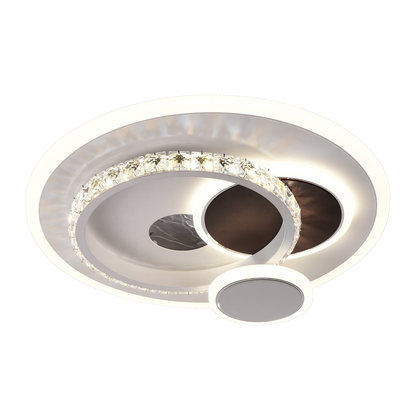 LED LED Heliox, 43W, 4 κύκλοι, κρύο/ζεστό/ουδέτερο φως, μαύρο