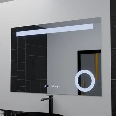 Mirror LED ορθογώνιο 100x75cm Absolu Motionglow Marcello Αποστολής Σύστημα απόρριψης ρολογιού