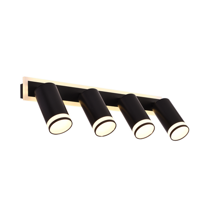 LED LED Ellen Light Cold/Word/Neutral Ρυθμιζόμενο Ακρυλικό και Black Metal Προβολέας