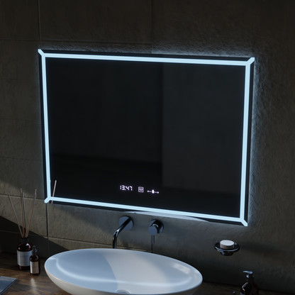 LED Touch Villay Mirror System Defrition 60x80 CM Marcello Funghi Collection