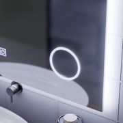 Ορθογώνιος καθρέφτης LED, 80x60cm, Piano Touch, Demist System, Dimmable, Cold Light 6000K