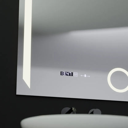 Mirror LED ορθογώνια 60x80cm ακριβεία Motionglow Marcello System Disability & Thermometer of the Caimimic Glass