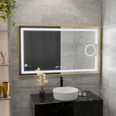 Mirror LED ορθογώνιο 50x70cm Eclat Motionglow Marcello Disputs & Termeter Luba Cosmetica Dimabil