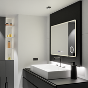 Mirror LED ορθογώνιο 120x80cm Aura Riflesso Poro Motionglow Marcello System Disability & Thermometer of the Caimity of the Cosmetic