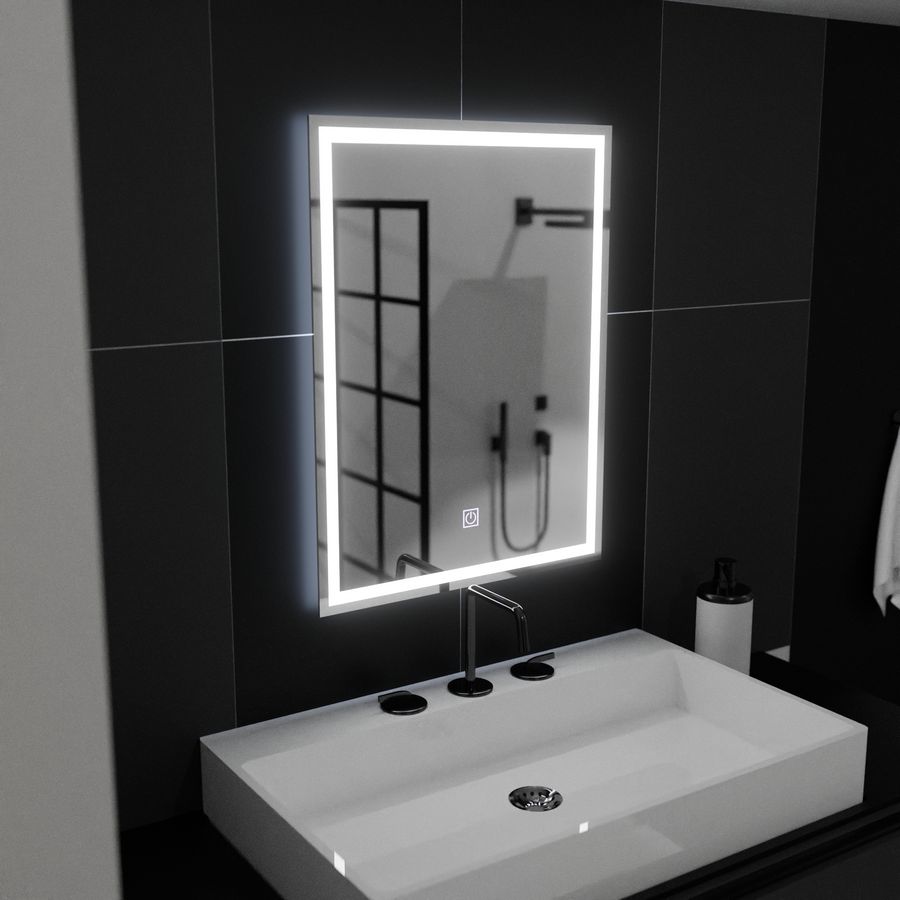 Mirror LED ορθογώνιο πλαίσιο 50x70cm Basic Touch