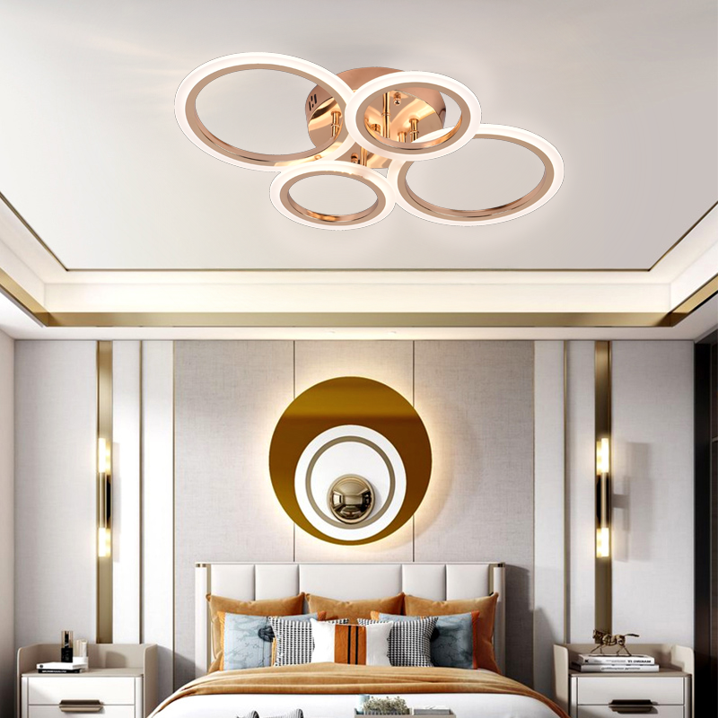 Lulus LED 44W Betty Gold - 4 κύκλοι, τεύτλα, κρύο/ζεστό/ουδέτερο φως