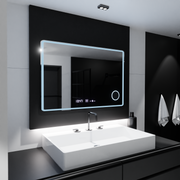 Mirror LED ορθογώνιο 120x80cm Aura Riflesso Poro Motionglow Marcello System Disability & Thermometer of the Caimity of the Cosmetic