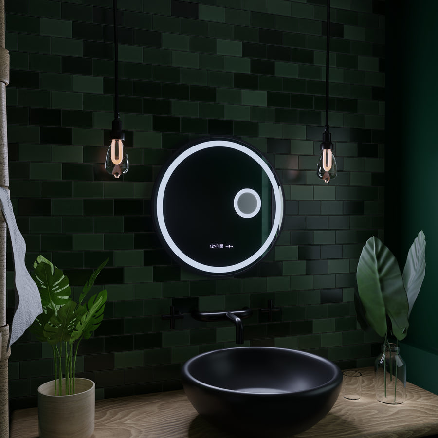 Στρογγυλό LED Mirror Sensor Motionglow Micah Marcello 60 cm Αποστολής Σύστημα απόρριψης ρολογιού