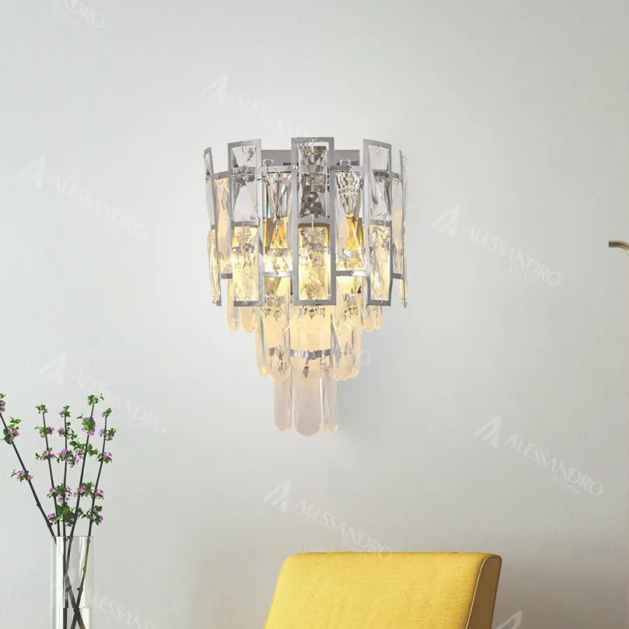 Εφαρμόστε το Crystal Amara 2x E27 Silver