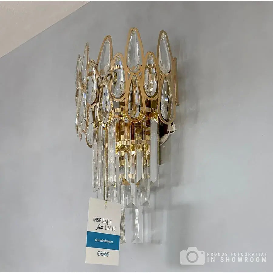 Εφαρμόστε Crystal Jeannette 2x E14 Gold