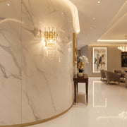 Φωτιστικό Cristal Jeannette 2x E14, 35x15x12, Χρυσό