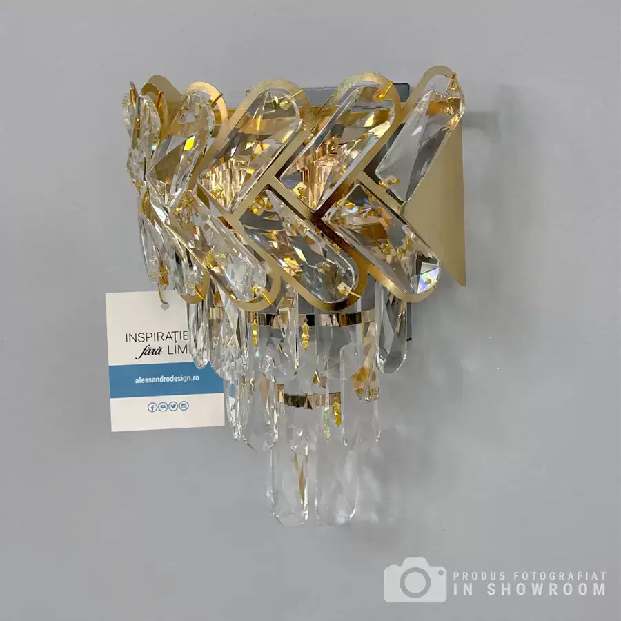 Εφαρμόστε Crystal Josephine 2x E14 Gold