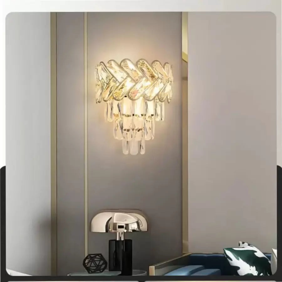 Εφαρμόστε Crystal Josephine 2x E14 Gold
