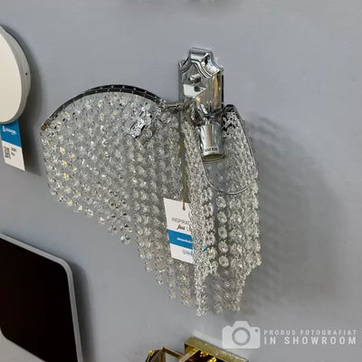 Εφαρμόστε Crystal Sapphire 2x E27 γυαλιστερό χρώμιο, Crystal