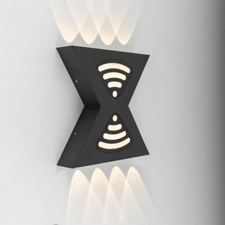 Εφαρμόστε retelis εξωτερική λυχνία LED, 12W, μέταλλο, μαύρο