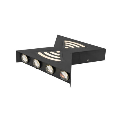 Εφαρμόστε retelis εξωτερική λυχνία LED, 12W, μέταλλο, μαύρο