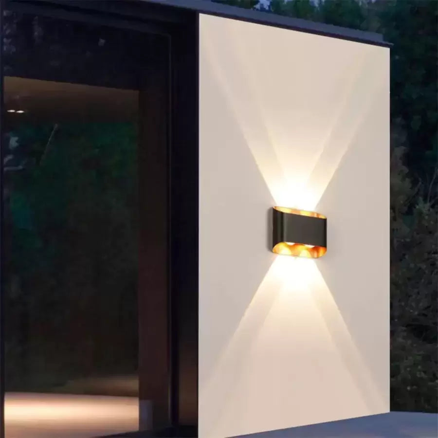 Εφαρμόστε εξωτερικό LED Ellis 4W Black Gold